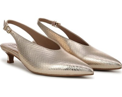 Naturalizer Women's Nicolette Pointed Toe Kitten Heel Slingback Pump