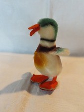 Steiff miniature Mallard Duck mohair plush toy 1950s or early 1960s