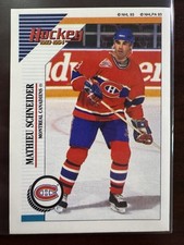 1993-94 Panini Hockey Sticker #22 Mathieu Schneider - Montreal Canadiens
