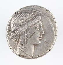 Roman Republic - Denarius - Manius Acilius Glabrio - 49 BC - Very Fine (VF)