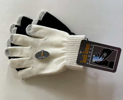 Touch Screen Gloves Smartphone Texting Tablet Camera Brand New with tags 2 PAIRS