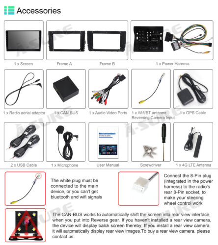 4+64GB Android 14 Stereo Radio for 2019-2024 VW Jetta A7 Tiguan Passat Carplay - Picture 14 of 15