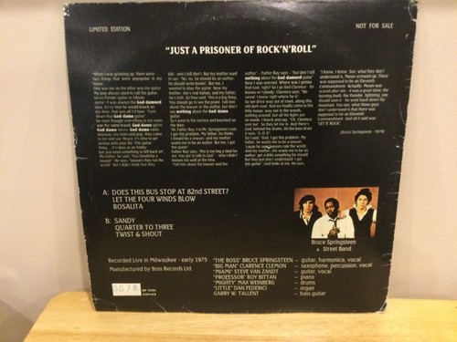 The Boss "Just A Prisoner Of Rock'N"Roll Limited Edition vinyl LP - RARE - Picture 2 of 6