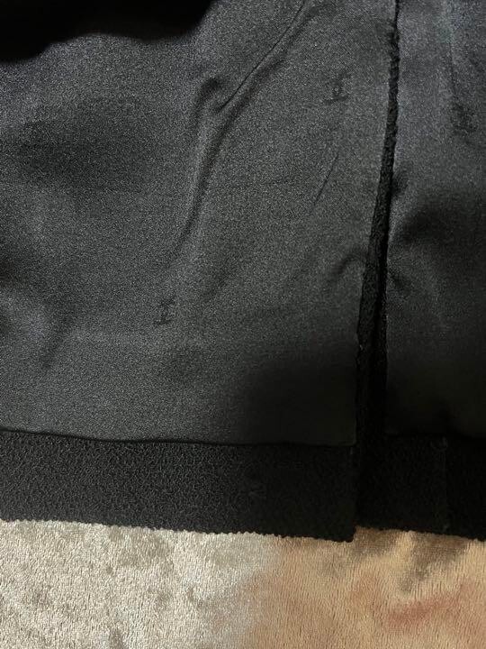 CHANEL Back COCO Mark Button Knee Length Skirt Wo… - image 4