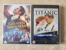 Titanic DVD 2 Discs (2005) Special Edition and The Greatest Showman Bundle