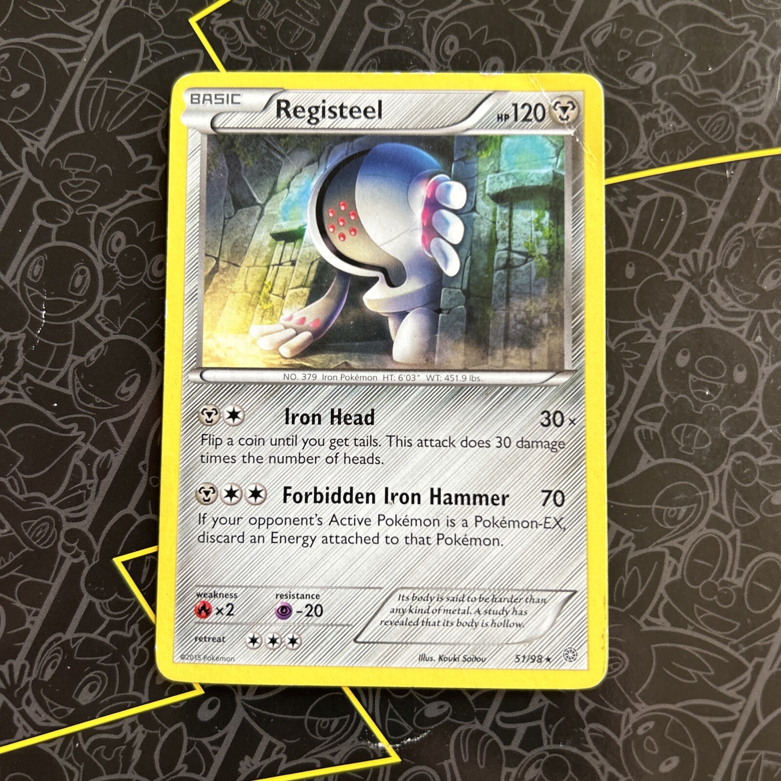 Registeel 51/98 PL - B2G1F - Rare Non Holo XY Ancient Origins Pokemon Card