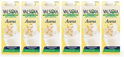 6x Valsoia Avena Gemüsegetränk Laktosefrei Erfrischungsgetränk Tetra Brik 1000ml