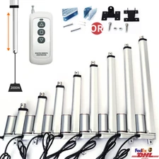 Electric Linear Actuator DC Waterproof 2''-20'' Stroke 1200N+Controller+Brackets