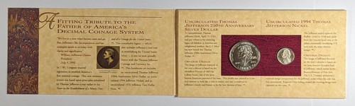 1993 Thomas Jefferson Coinage and Currency Set - Picture 4 of 9