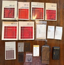 HP-41CV / HP-41C Calculator WORKING with 41-CX Manuals Time  Securities Pac