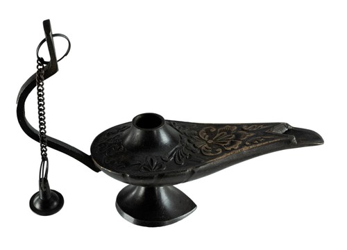 Lampe Aladin - Brenner Räucherwerk Kegel Märchen 13 CM Mille Und Einer Nacht - Picture 3 of 8