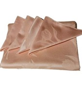 BLUSH PINK EMBOSSED TABLECLOTH 56" X 84" w 4 MATCHING NAPKINS