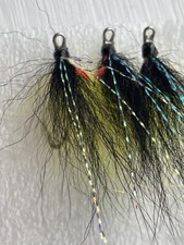 3 x caledonia fly co. salmon fishing fly silver double size 11 Posh Tosh