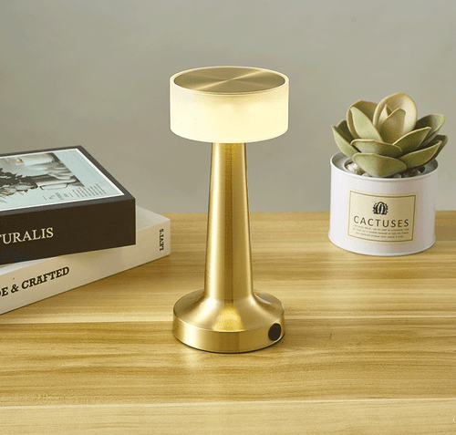 Table Lamp Eye Protection Metal Hotel Bar Restaurant Bedside Usb Rechargeable - Picture 6 of 11