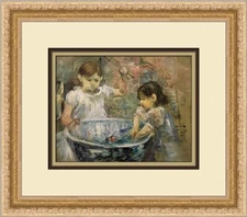 Berthe Morisot Children at the Basin Custom Framed Print