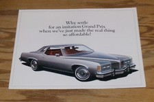 Original 1976 Pontiac Grand Prix Sales Brochure Folder 76