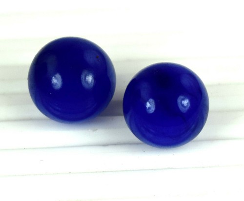 Museumsqualität 120 kt + blauer Saphir & Rubin runde natürliche Edelsteinkugel 4 Stck. Lot - Bild 8 von 9