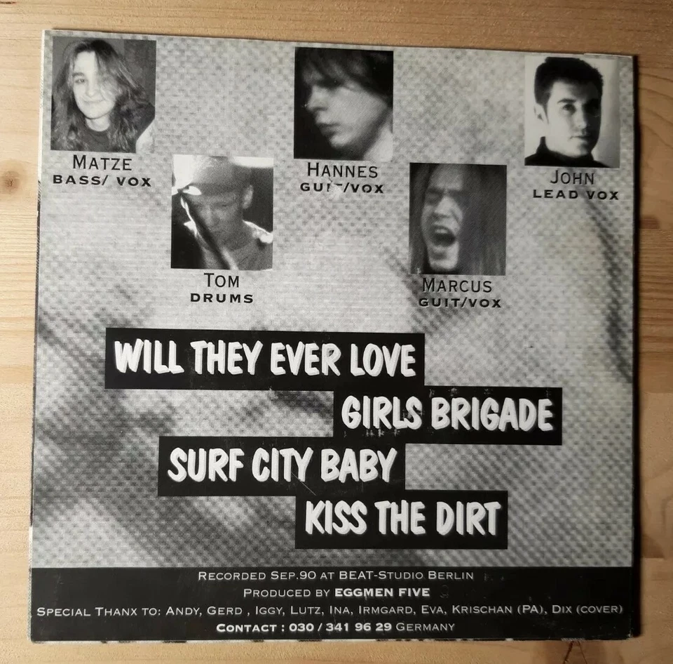 EGGMEN FIVE Hard Boiled E.P. 7" | NM / VG+ | 1991 Berlin Rock - Bild 2 von 2