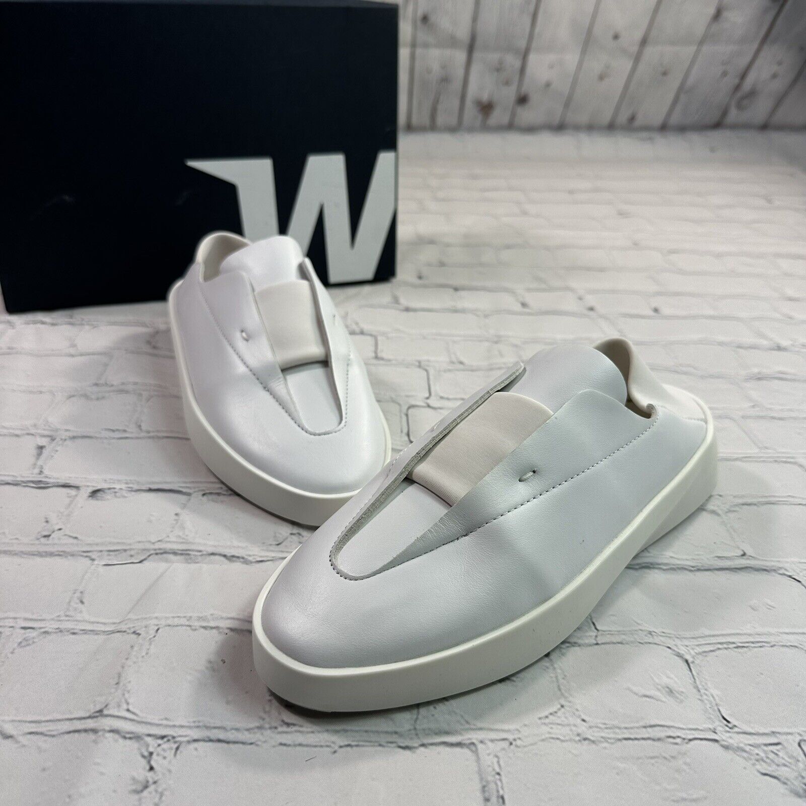 SAOLA Scarpe unisex Wolf and Shepherd Cruise Ace pelle bianca atletica taglia M 5 5 W 7