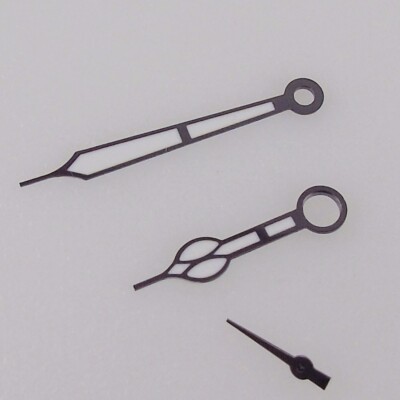 Black Watch Hands Set Luminous Needles Accessories For ETA6497 6498 ST3600 3620