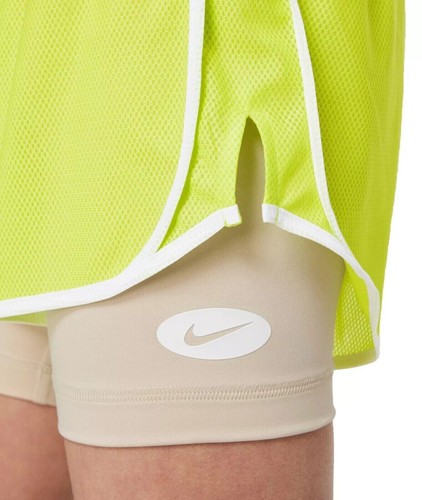 NIKE Atomic Green DRI-FIT Tempo 2-IN-1 TRAINING/RUNNING MEDIUM A-75 - Picture 2 of 2