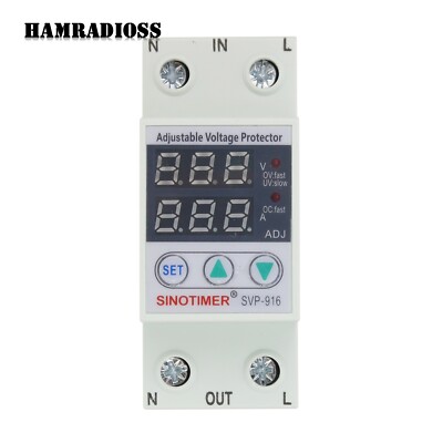 SVP-916 80A Over Voltage Protection Limit Current 2 Display Adjustable Volt 220V