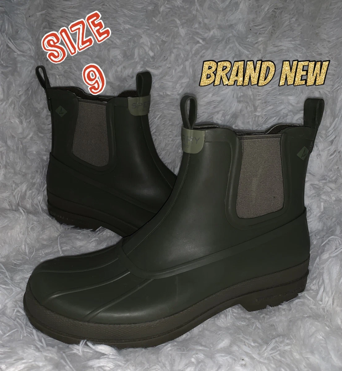 Sperry Men s Cold Bay Chelsea Boot Olive Green US Size 9 Mens
