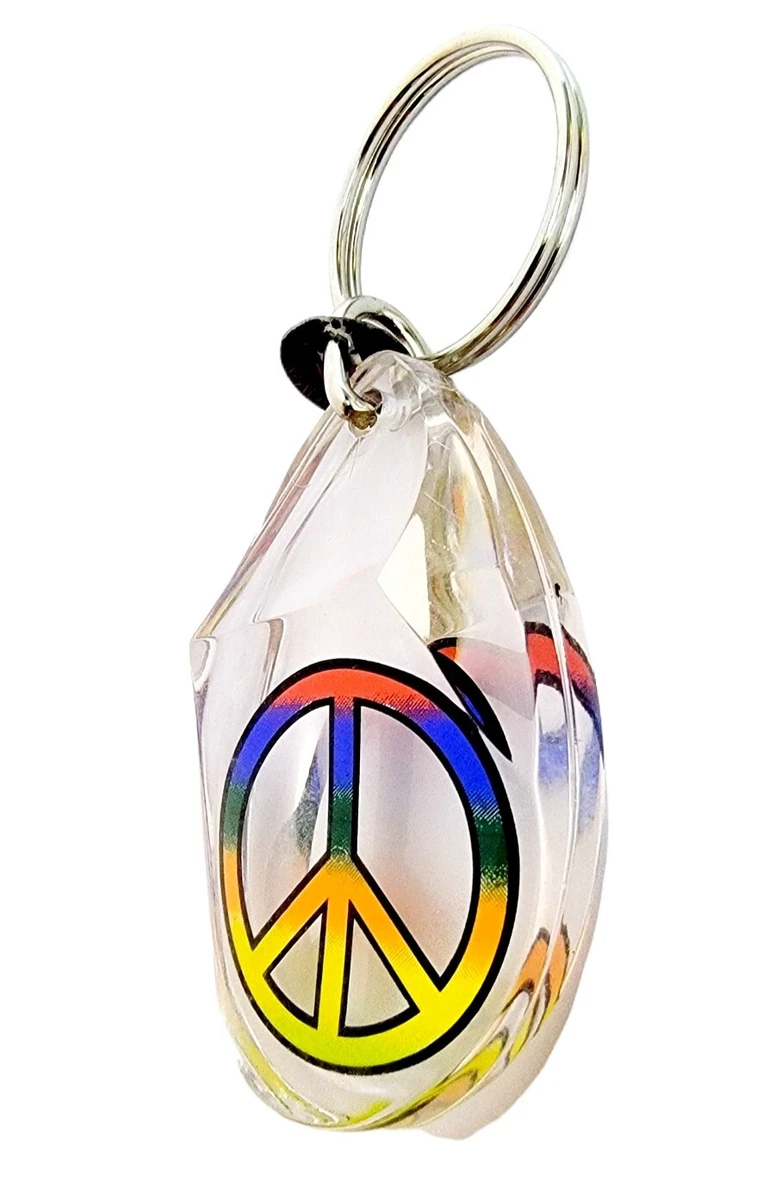 Peace keychain clearance