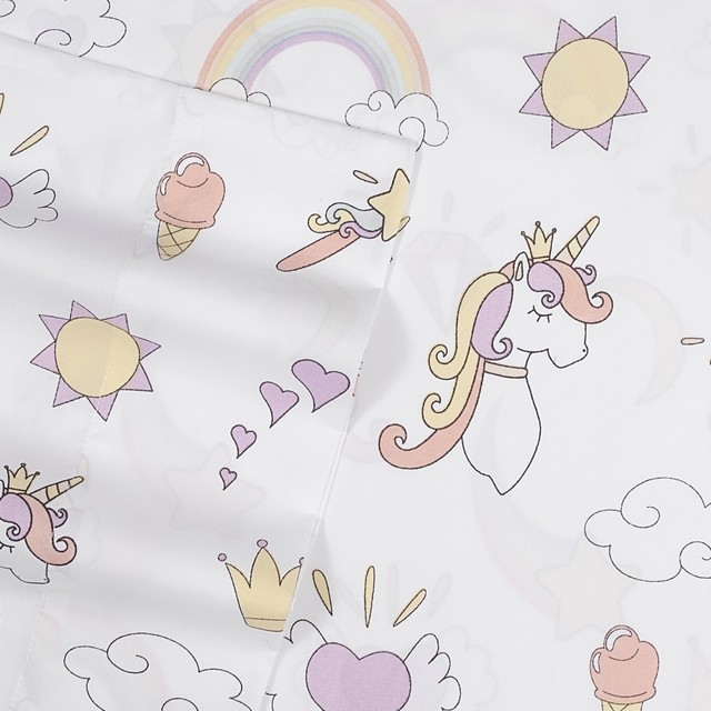 unicorn flannel sheets