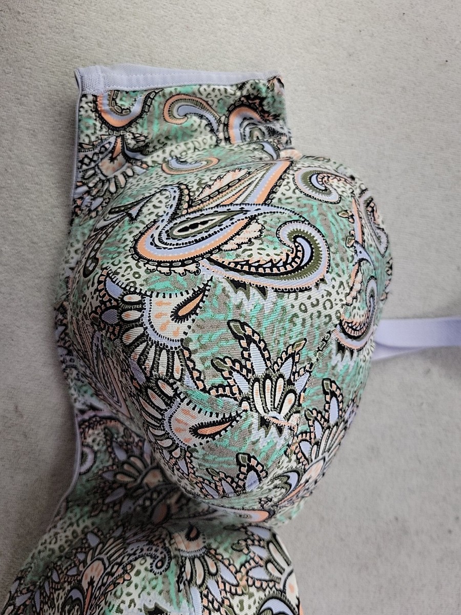 Simply Cacique Women's 44C Balconette Paisley Lined Lavender