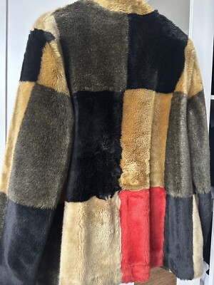 Rare Supreme Faux Fur Patchwork Coat Large FW15 2015 Jacket | eBay
