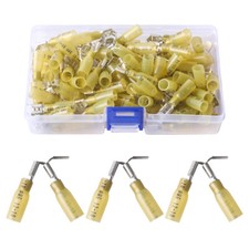 160pcs Heat Shrink Piggyback Spade Connector 3 Way Quick Disconnect Terminal