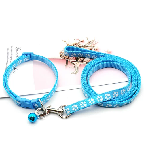 Kleines Hundehalsband und Leine Set verstellbar Welpenleine und Halsband Set Nylonriemen - Bild 13 von 36