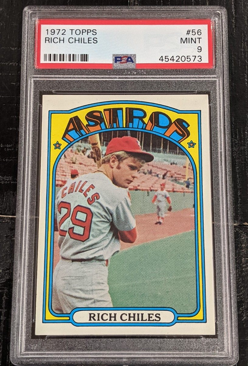 新品　38-kT THE RICH classic100 1972 Topps Rich Chiles PSA 9 MINT #56 Newly Graded Vintage