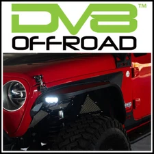 DV8 Offroad Steel Bolt-On Slim Fender Flares fit 2020-2024 Jeep Gladiator JT