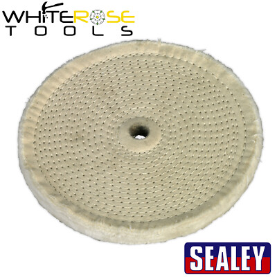 Sealey Schleifscheibe Ø200 x 16 mm Ø16 mm Bohrung feine Baumwollschleifer