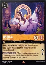 24/204 URSULA ERIC'S BRIDE URSULAS RETURN RARE DISNEY LORCANA CARD