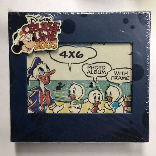 2005 Disney Cruise Line Photo Album w/ Frame Donald Duck 4”x6” New NIP - Picture 1 of 5