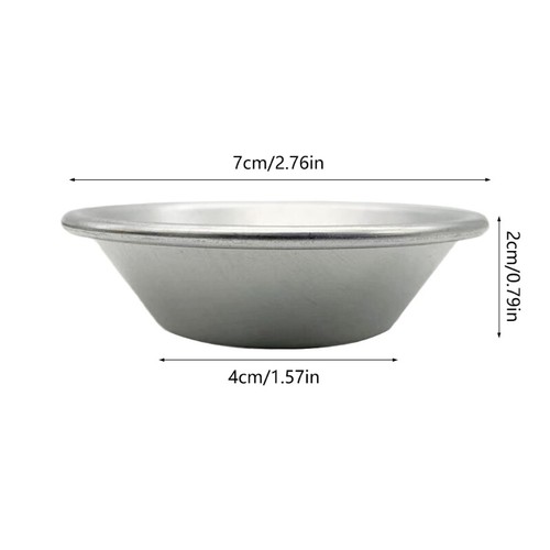 Set of 50 Small Cake Aluminum Moulds Nonstick Cupcakes Cups Metal Moulds - Picture 8 of 8