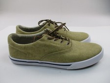 Sperry Boat Shoes Men's 13 Yellow Striper II CVO STS16796 Salt Washed Chino
