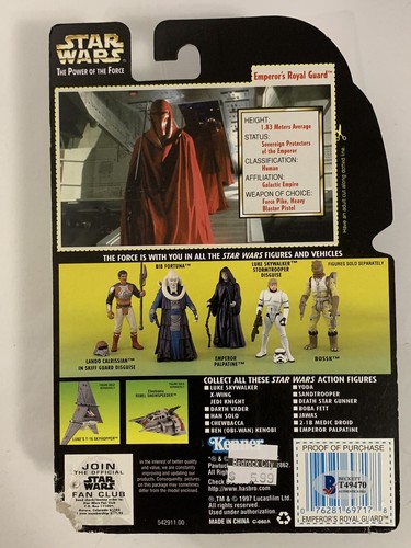 QUENTIN PIERRE SIGNED STAR WARS ROYAL GUARD THE POWER OF THE FORCE FIGURE BAS - Picture 2 of 4