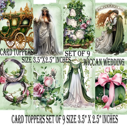 Libro de recortes de boda pagana Wicca para hacer tarjetas etiquetas favoritos diario - Imagen 3 de 3