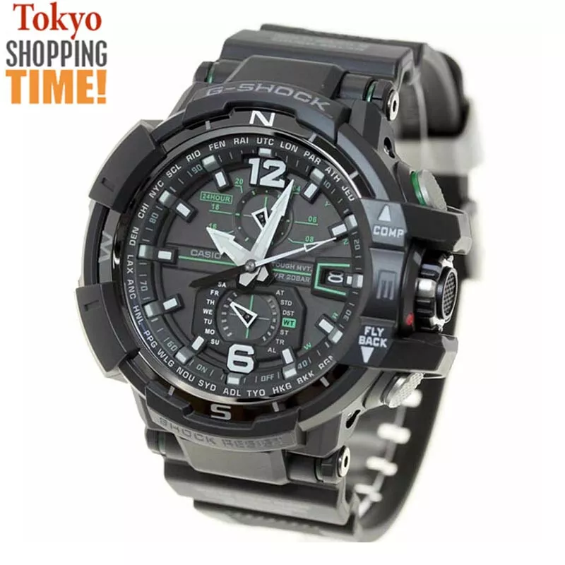 Casio G-Shock GW-A1100-1A3JF Sky Cockpit Solar Atomic Radio Analog Men Watch