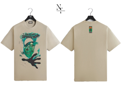 Kith x Marvel Mysterio Spiderman Vintage Tee Sandrift Size Large 