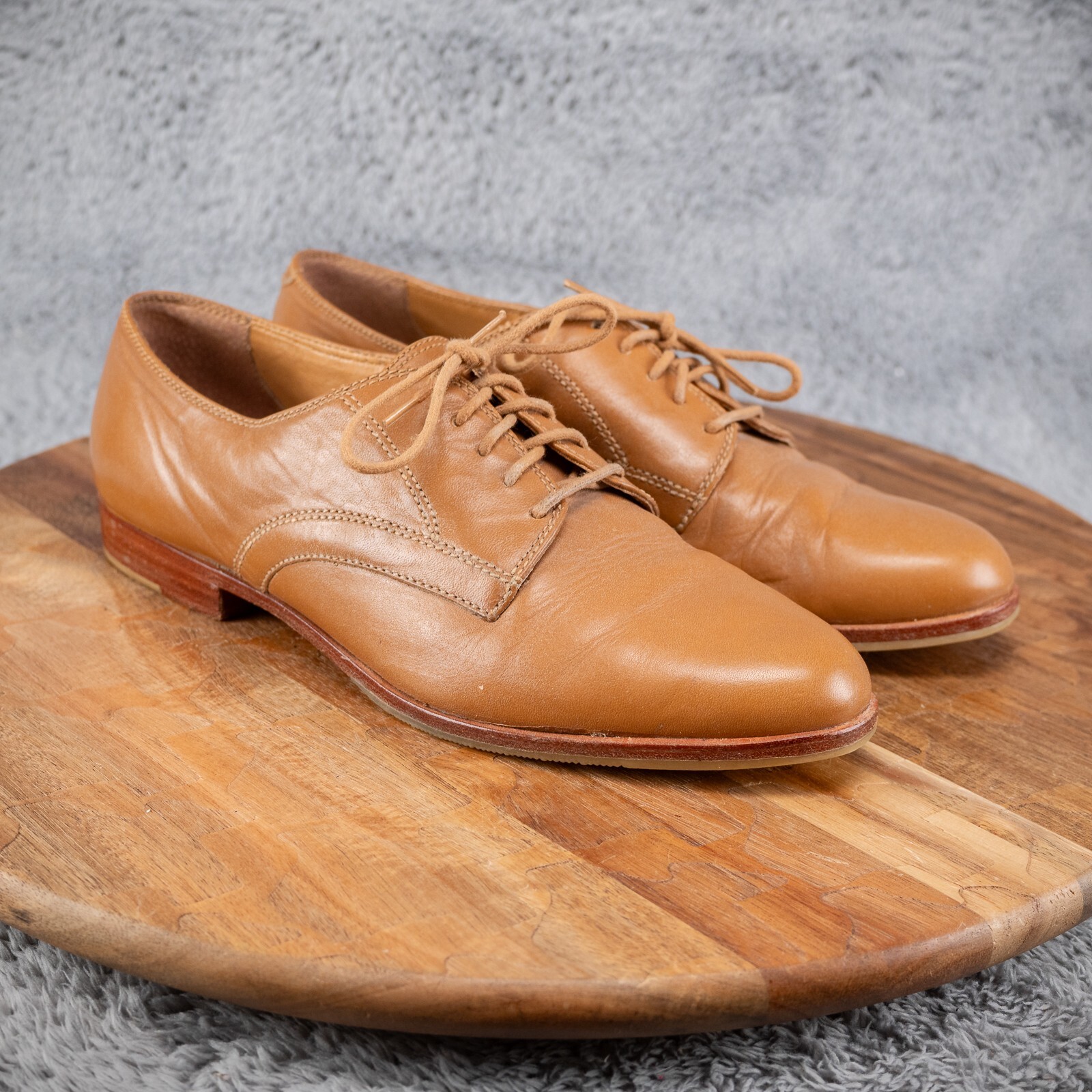 SAOLA Derby vintage GH Bass Austin su misura in pelle con lacci taglia 7 5 N