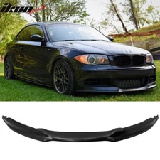 Fits 08-13 BMW 1 Series E82 E88 M Sport Front Bumper Lip Spoiler Unpainted PU