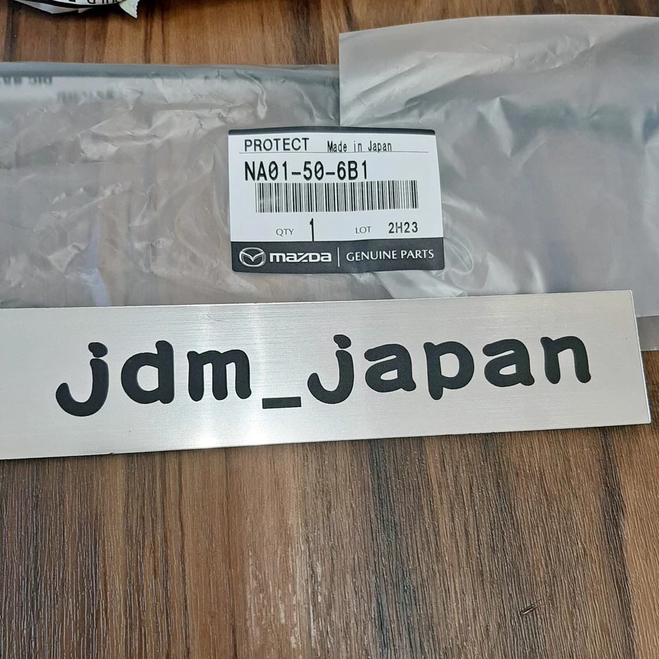 MAZDA RX-7 FD3S 1991-1998 Juego de molduras de parabrisas de césped delantero y trasero genuino NUEVO Foto 3 de 4