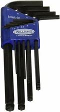 13609 JH Williams Metric Long Ball End Hex Key Set, 9 Piece