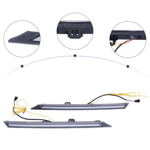 Luces de circulación diurna delanteras luces LED intermitentes para Toyota RAV4 2019-20 2021 - Imagen 2 de 11