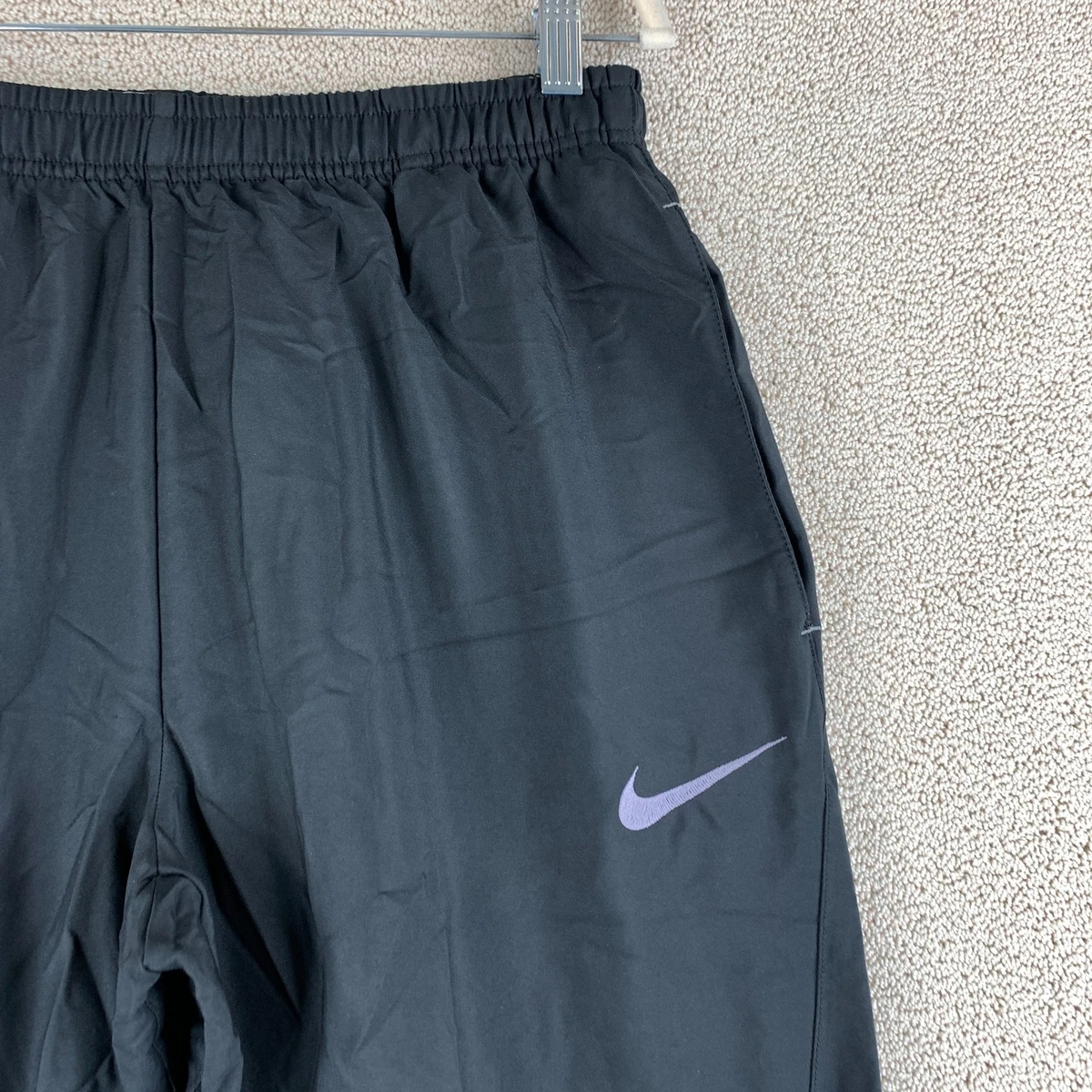 Nike Dri-Fit Athletic Track Pants Boys 2XL XXL Black Drawstring Elastic  Waist